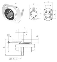 Bearing LMHP8UU Samick