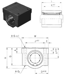 Bearing SCE40UU Samick